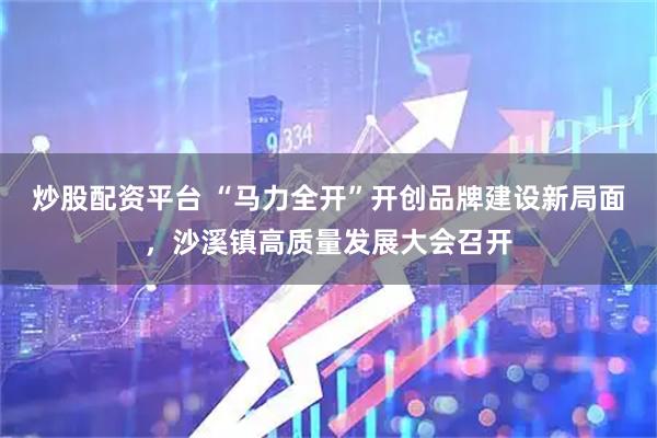 炒股配资平台 “马力全开”开创品牌建设新局面，沙溪镇高质量发展大会召开
